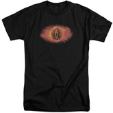 Lord Of The Rings Eye Of Sauron Men's 18/1 Tall Cotton Short-Sleeve T-Shirt